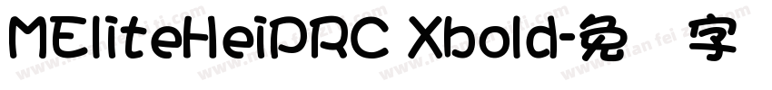 MEliteHeiPRC Xbold字体转换